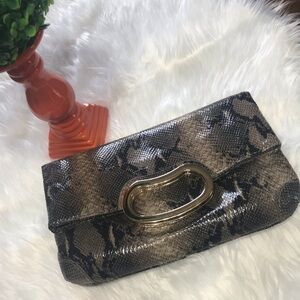 Gianni‎ Bini Snakeskin Clutch